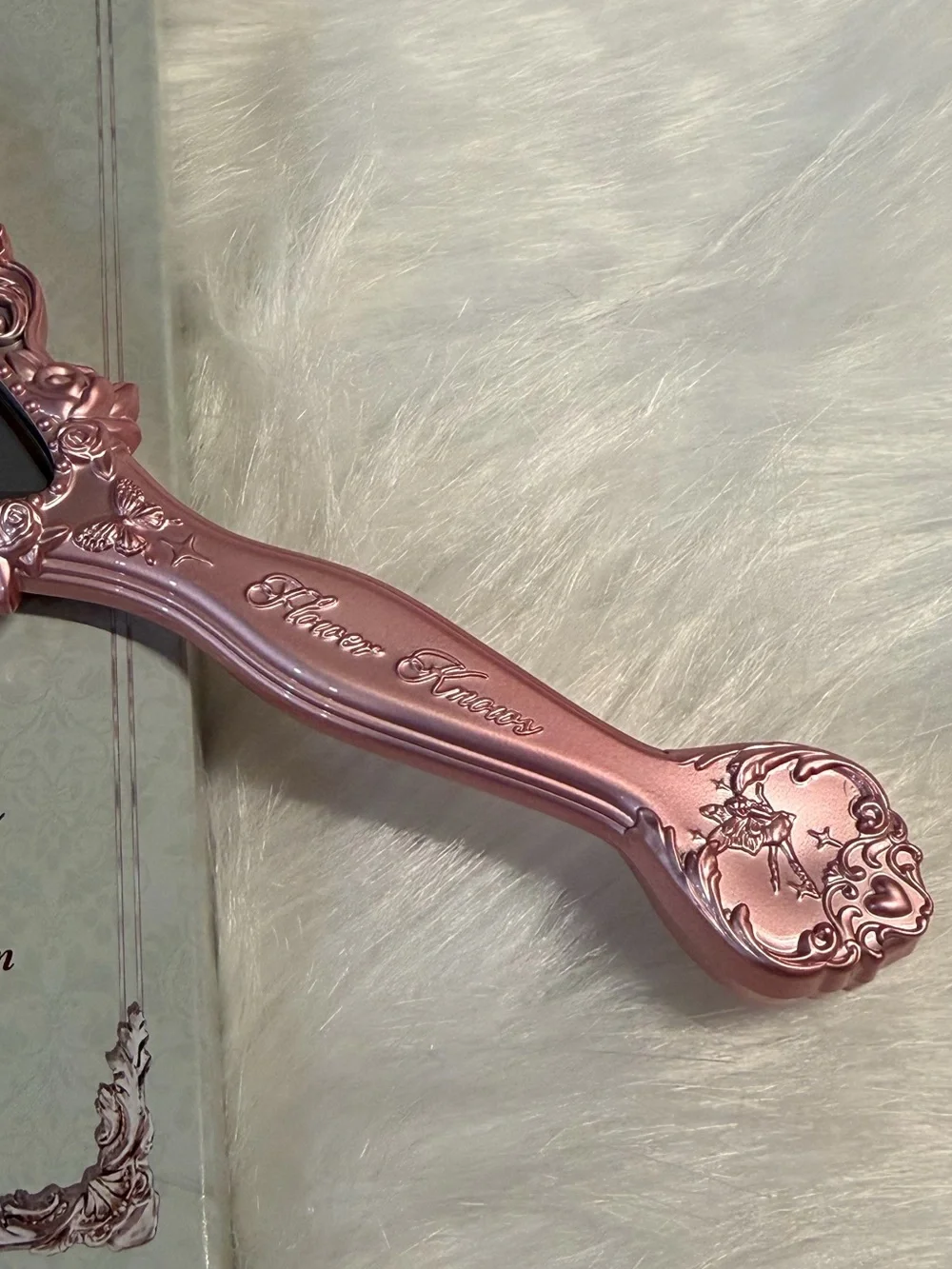 Flower Knows Midsummer Fairytales Pink Heart Hand Mirror